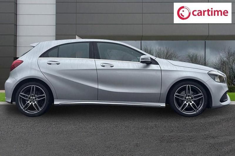 Used Mercedes A180 AMG line 109 HP (80 kW) 2018 Silver Hatchback
