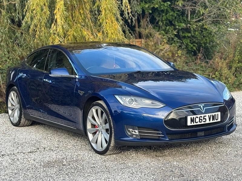 Used Tesla Model S Performance 355 kW (483 HP) 2015 Blue Hatchback