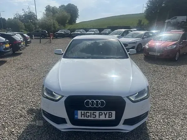Used Audi A4 Black Edition 177 HP (130 kW) 2015 White Sedan