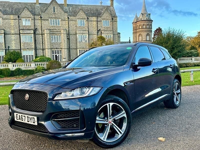 Blue Used 2017 Jaguar F-Pace R-Sport SUV | £15,995 (Fair price) - Image 1/3