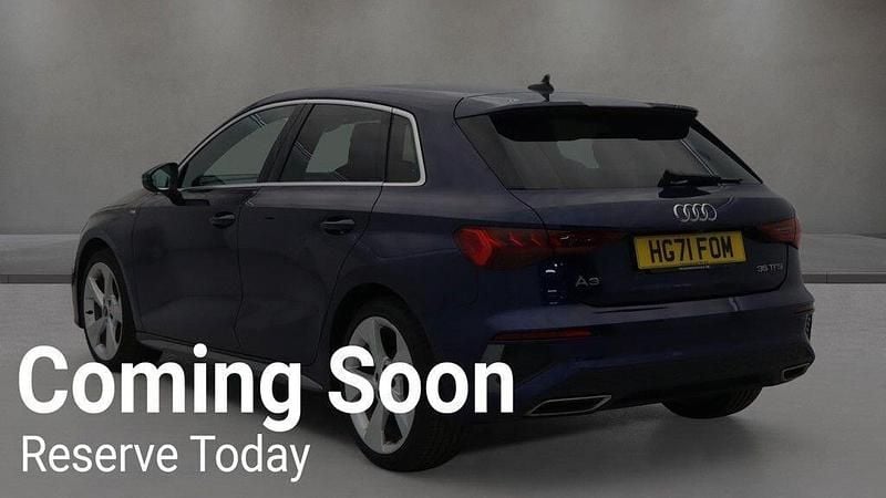 Used Audi A3 S-Line 150 HP (110 kW) 2021 Blue Sedan