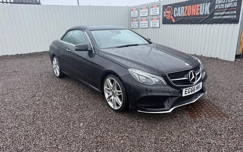Black Used 2016 Mercedes E220 AMG line Cabriolet | £12,499 (Fair price) - Image 1/4