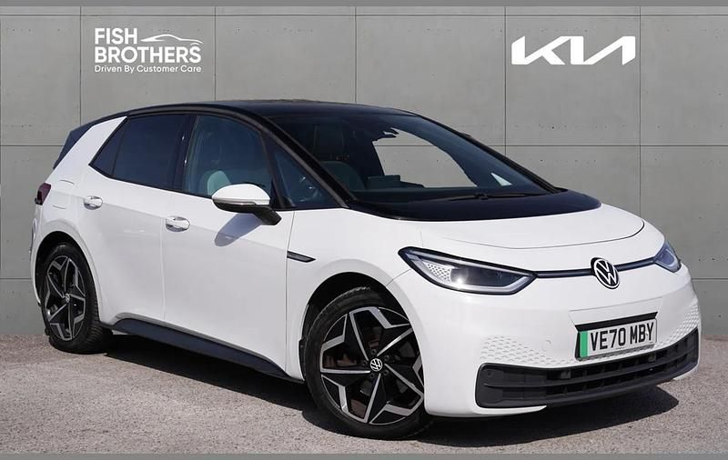 Used VW ID.3 Pro Performance 150 kW (204 HP) 2020 White Hatchback