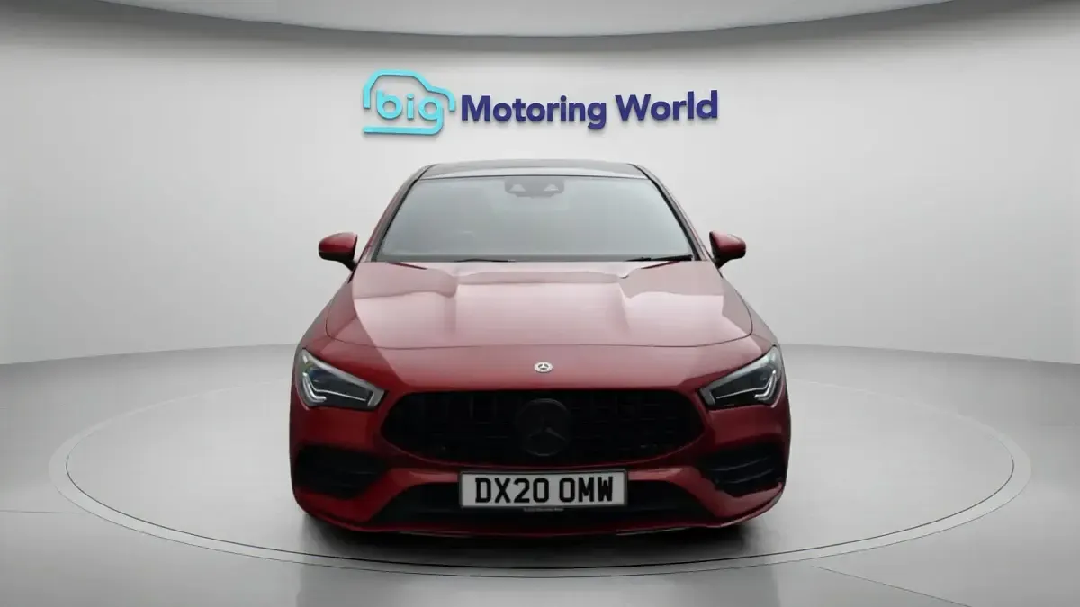 Used Mercedes CLA200 AMG line 163 HP (119 kW) 2020 Red Coupe