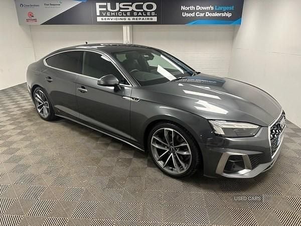 Grey Used 2022 Audi A5 S-Line Hatchback | £25,450 (Good price) - Image 1/4