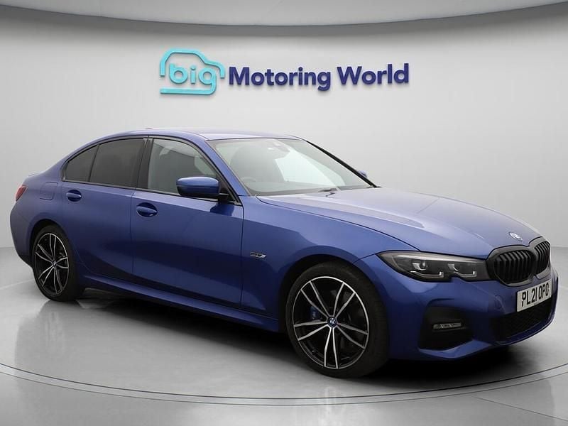 Blue Used 2021 BMW 330e M Sport Sedan | £19,200 (Fair price) - Image 1/4