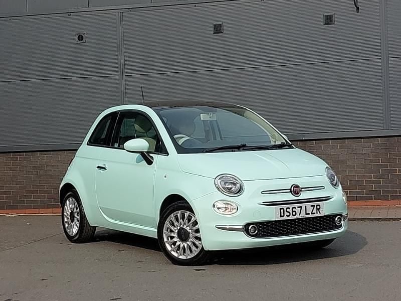 Green Used 2017 Fiat 500 Lounge Hatchback | £7,498 (Fair price) - Image 1/4