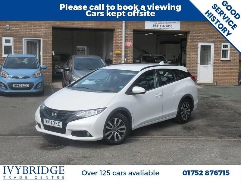 White Used 2014 Honda Civic SE Plus Estate | £4,450 (Fair price) - Image 1/2