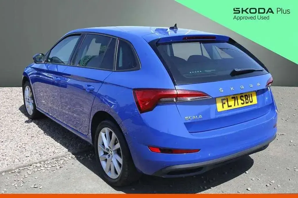 Used Skoda Scala SE L 108 HP (79 kW) 2021 Blue Hatchback