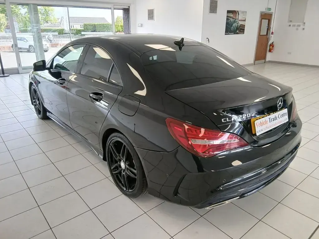 Used Mercedes CLA220 AMG line 177 HP (130 kW) 2016 Black Coupe