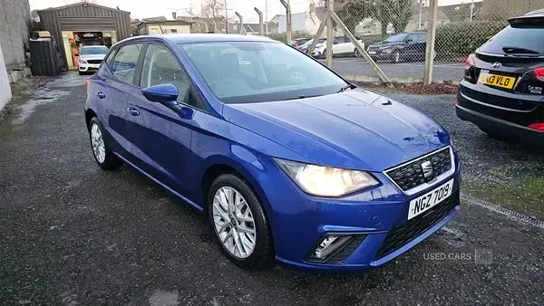 Used Seat Ibiza SE Technology 80 HP (58 kW) 2019 Blue Hatchback