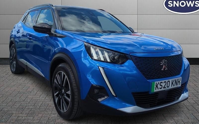 Blue Used 2020 Peugeot e-2008 GT-line SUV | £10,897 (Fair price) - Image 1/4