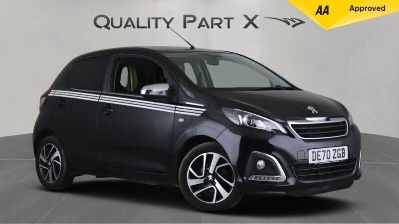 Black Used 2020 Peugeot 108 Collection Hatchback | £6,580 (Good price) - Image 1/4
