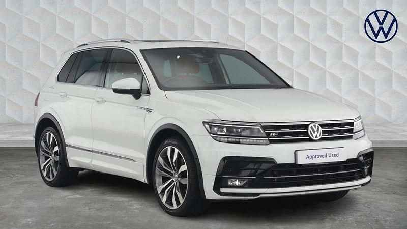 White Used 2019 VW Tiguan R-line SUV | £20,545 (Good price) - Image 1/4