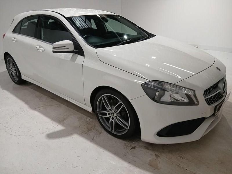 Used Mercedes A160 AMG line 102 HP (75 kW) 2018 White Hatchback