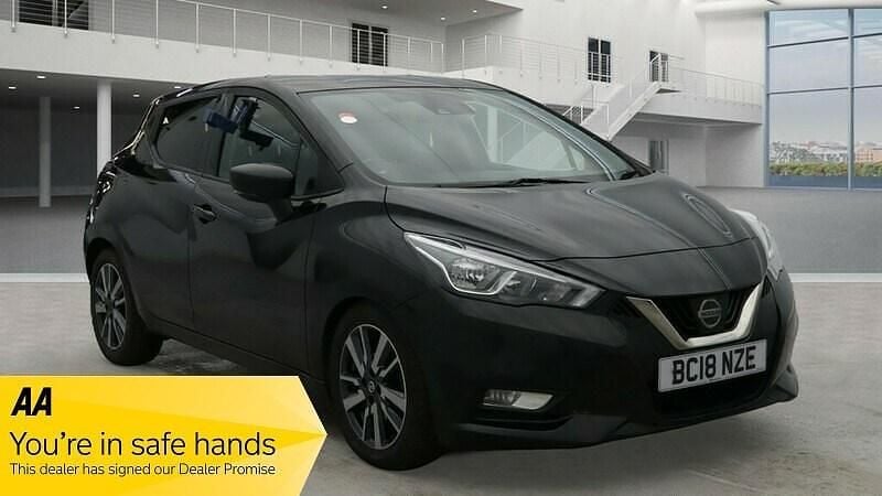 Black Used 2018 Nissan Micra N-Connecta Hatchback | £4,395 (Good price) - Image 1/3