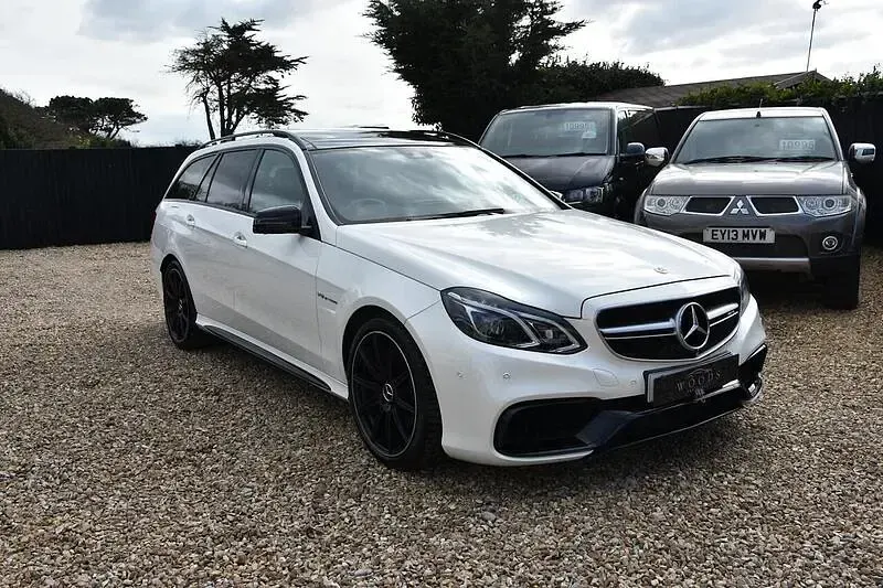 Used Mercedes E63S AMG AMG 2015 White Estate