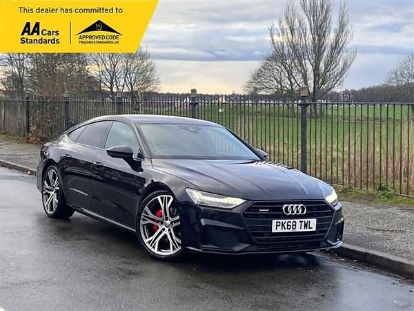 Black Used 2018 Audi A7 Sportback S-Line Hatchback | £21,495 (Fair price) - Image 1/4