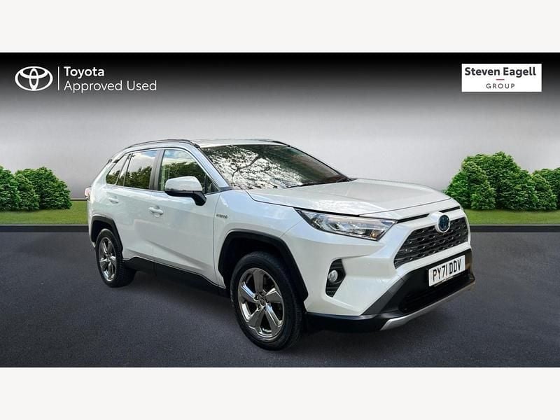 White Used 2021 Toyota RAV4 Hybrid Design SUV | £27,310 (Fair price) - Image 1/3