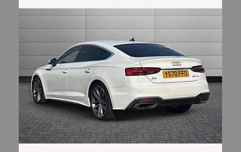 Used Audi A5 Sportback S-Line 163 HP (119 kW) 2020 White Hatchback