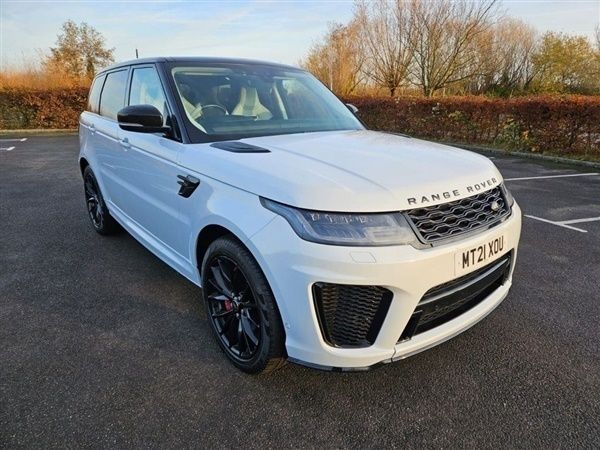 White Used 2021 Land Rover Range Rover Sport SVR SUV | £57,594 (Expensive) - Image 1/1