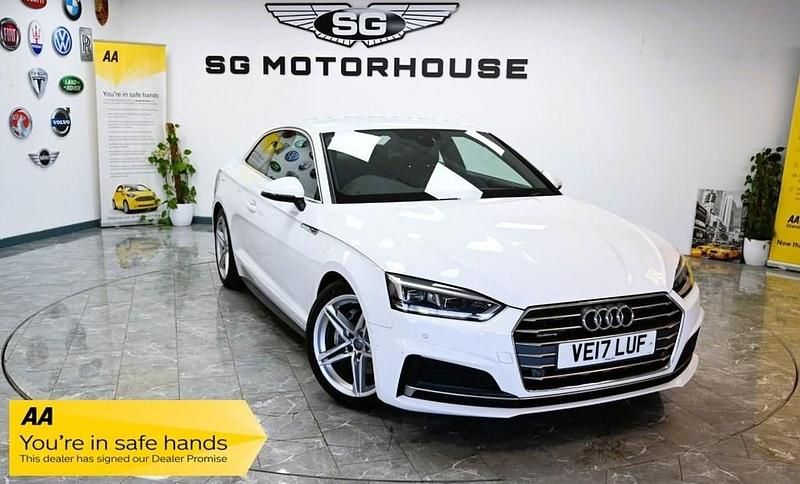Used Audi A5 S-Line 190 HP (139 kW) 2017 White Coupe