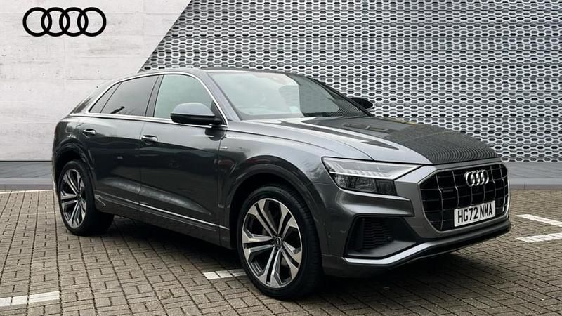 Grey Used 2022 Audi Q8 S-Line SUV | £38,999 (Good price) - Image 1/4