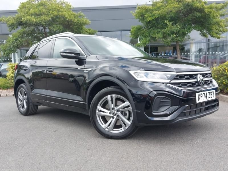Black Used 2024 VW T-Roc R-line SUV | £29,998 (Expensive) - Image 1/4