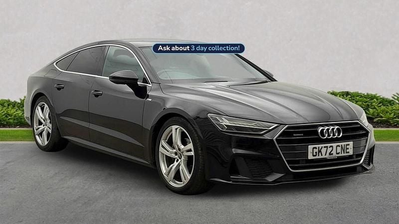 Black Used 2022 Audi A7 Sportback S-Line Hatchback | £30,236 (Fair price) - Image 1/2