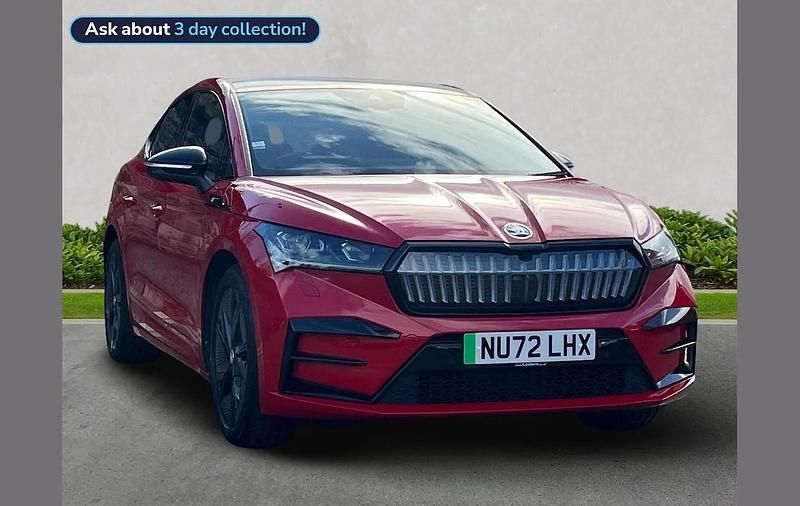 Red Used 2023 Skoda Enyaq iV vRS SUV | £29,831 (Fair price) - Image 1/4