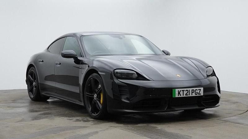 Black Used 2021 Porsche Taycan Sedan | £43,500 (Good price) - Image 1/4