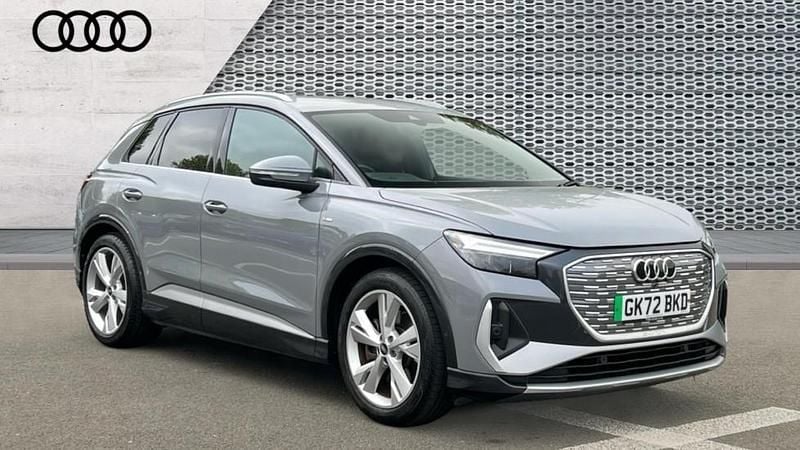 Grey Used 2022 Audi Q4 e-tron S-Line SUV | £25,812 (Fair price) - Image 1/4