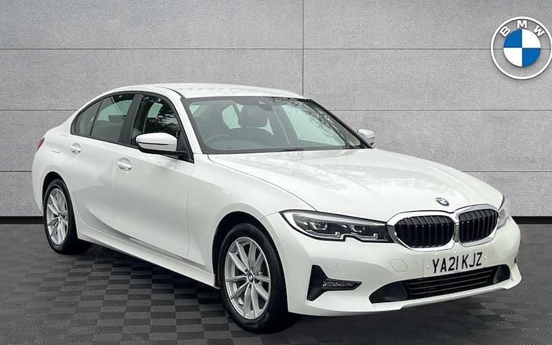 White Used 2021 BMW 320 Sport Line Sedan | £19,993 (Good price) - Image 1/4
