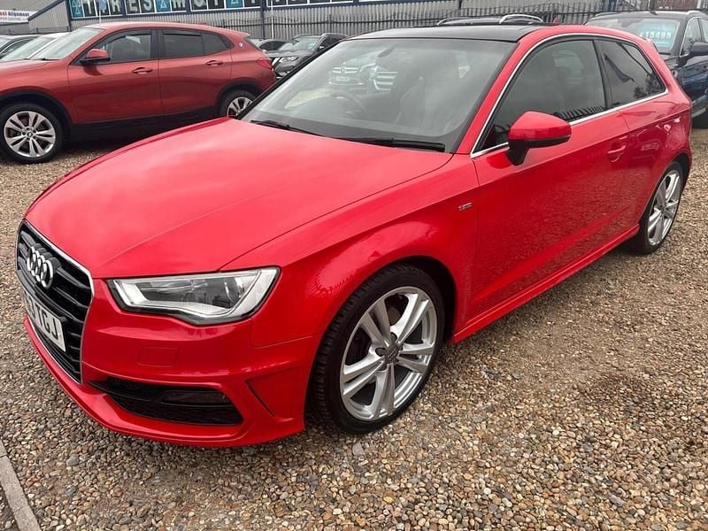 Used Audi A3 S-Line 180 HP (132 kW) 2014 Red Hatchback