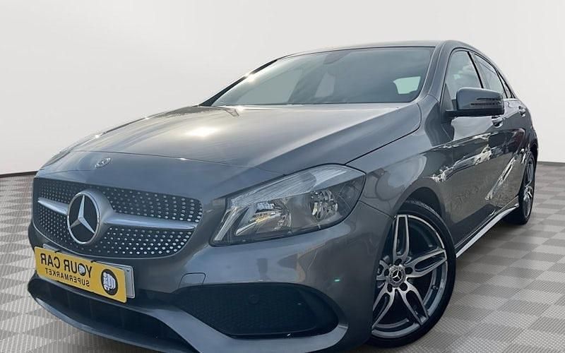 Used Mercedes A200 AMG line 136 HP (100 kW) 2017 Grey Hatchback