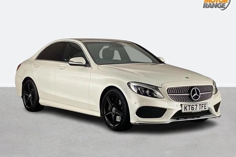 White Used 2018 Mercedes C250 AMG Line Premium Plus Sedan | £16,295 (Fair price) - Image 1/1