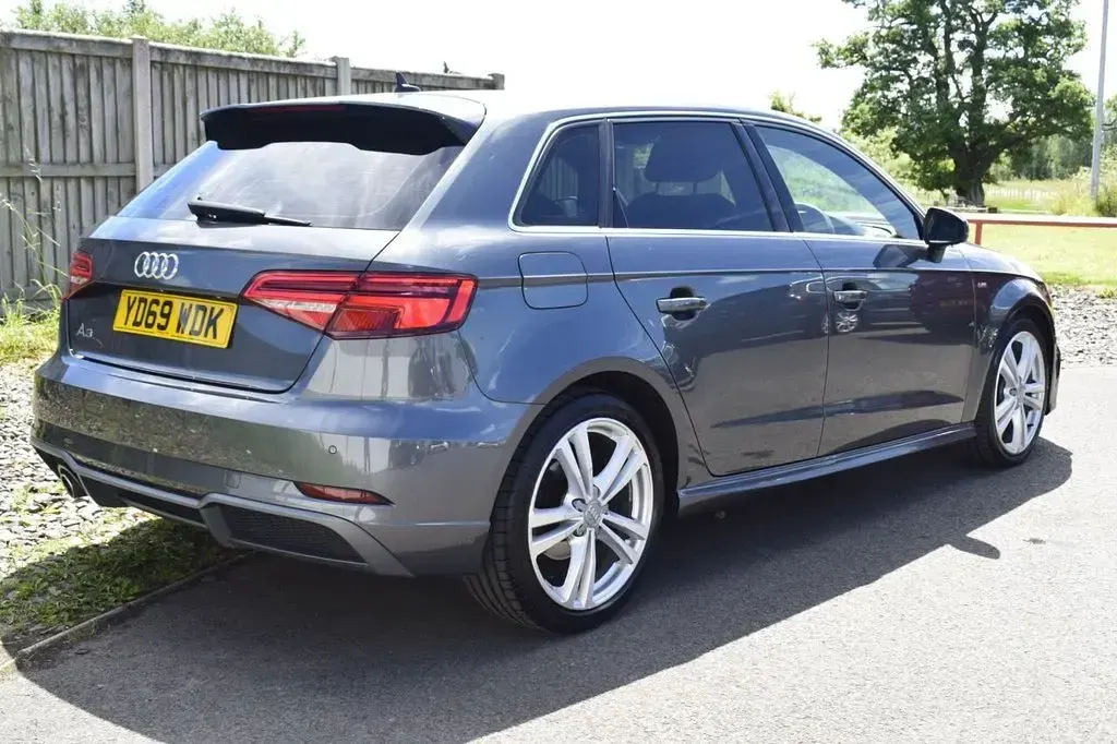 Used Audi A3 S-Line 116 HP (85 kW) 2019 Grey Sedan