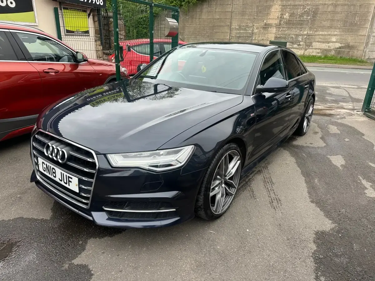Begagnad Audi A6 S-Line 190 HK (139 kW) 2018 Blå Sedan