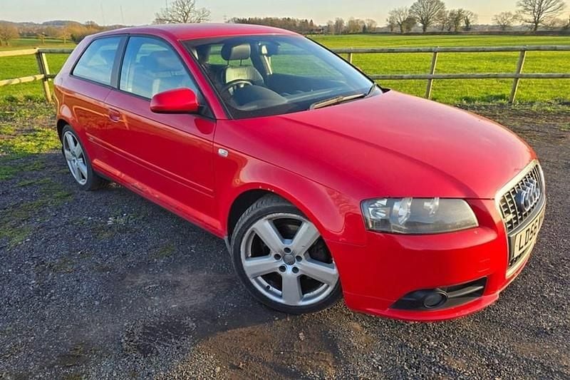 Used Audi A3 S-Line 170 HP (125 kW) 2006 Red Hatchback