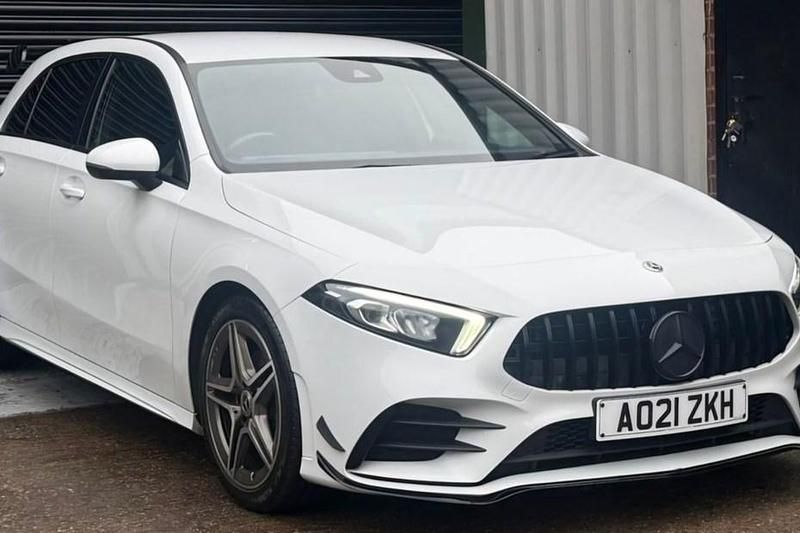 Used Mercedes A200 AMG line 2021 White Hatchback