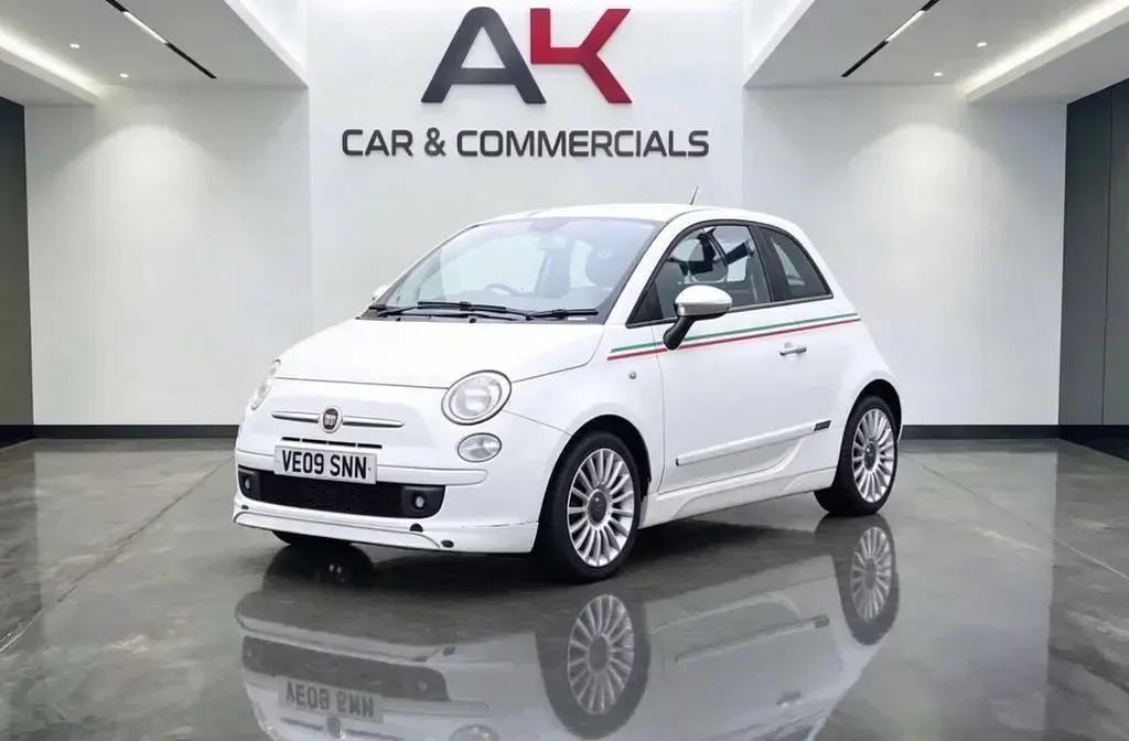 Used Fiat 500 Sport 69 HP (50 kW) 2009 White Cabriolet