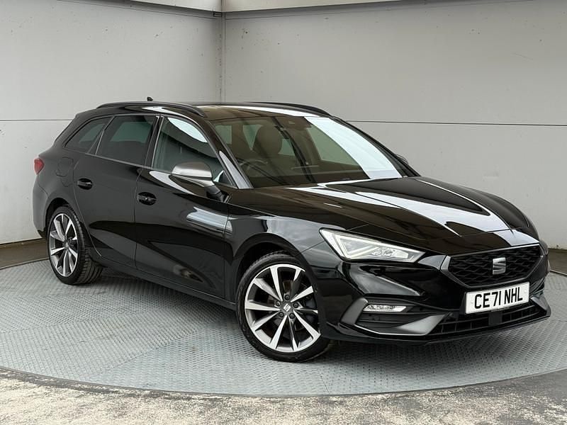 Black Used 2022 Seat Leon FR Sport Estate | £17,999 (Fair price) - Image 1/4