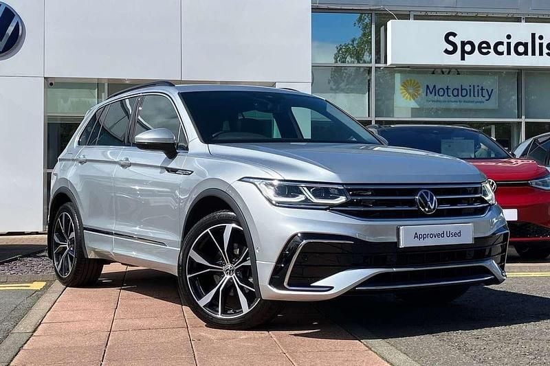 Silver Used 2023 VW Tiguan R-line SUV | £31,495 (Fair price) - Image 1/4