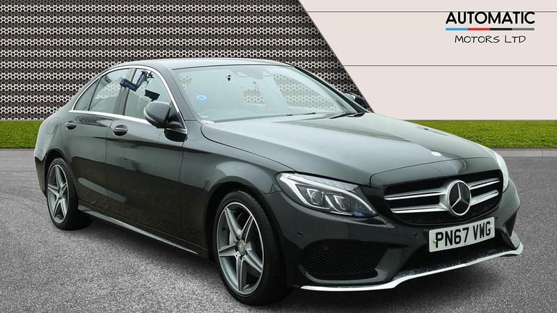 Used Mercedes C250 AMG line 204 HP (150 kW) 2017 Black Sedan