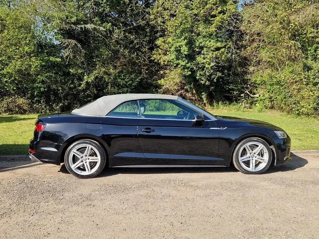 Begagnad Audi A5 Cabriolet S-Line 190 HK (139 kW) 2018 Svart Cab