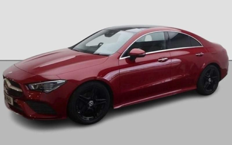 Used Mercedes CLA180 AMG Line Premium Plus 136 HP (100 kW) 2021 Red Sedan