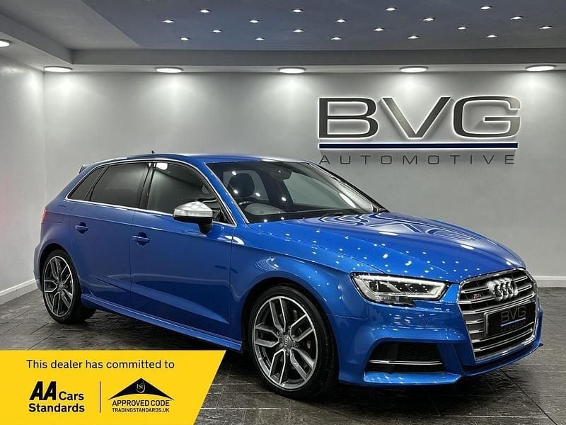 Blue Used 2018 Audi S3 Sportback Design Hatchback | £18,994 (Good price) - Image 1/2