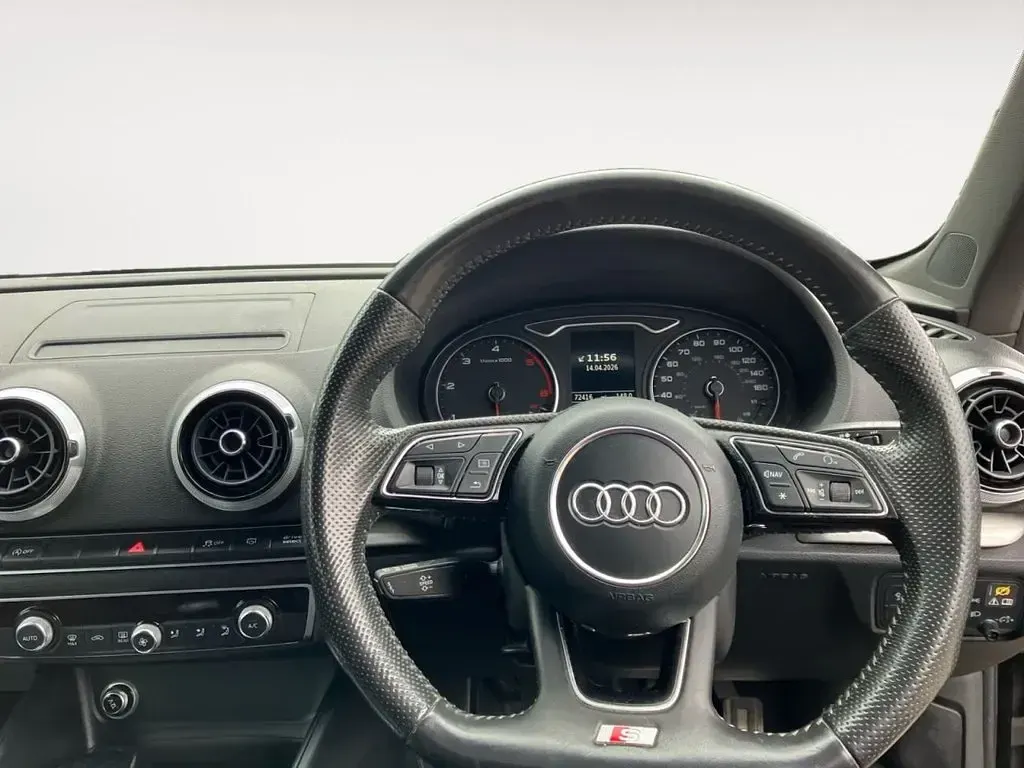 Used Audi A3 S-Line 150 HP (110 kW) 2018 Black Sedan