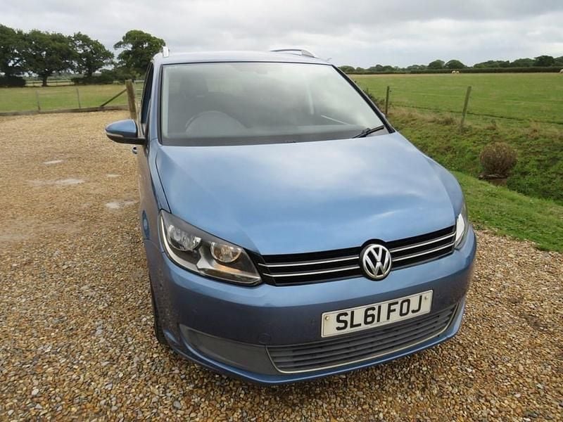 Used VW Touran SE 105 HP (77 kW) 2011 Blue MPV