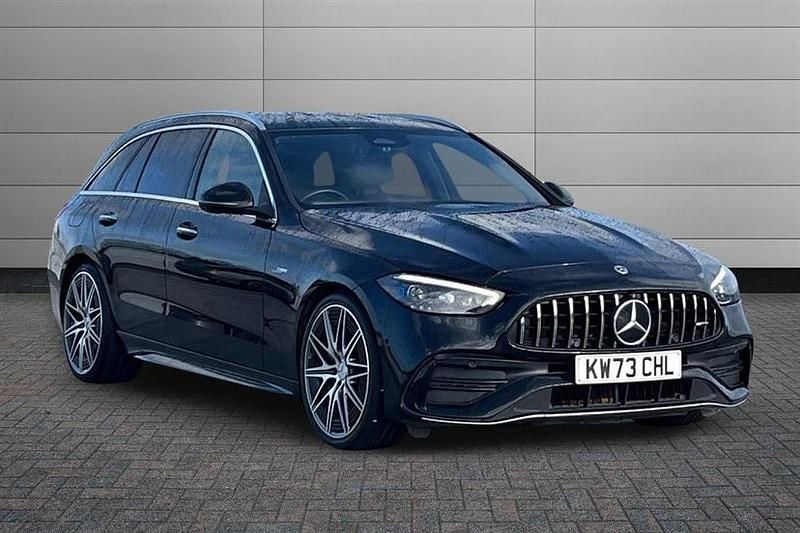 Used Mercedes C43 AMG Premium Plus 408 HP (300 kW) 2023 Obsidian black Estate